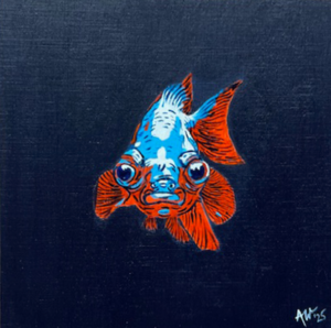 Fisch auf Holz